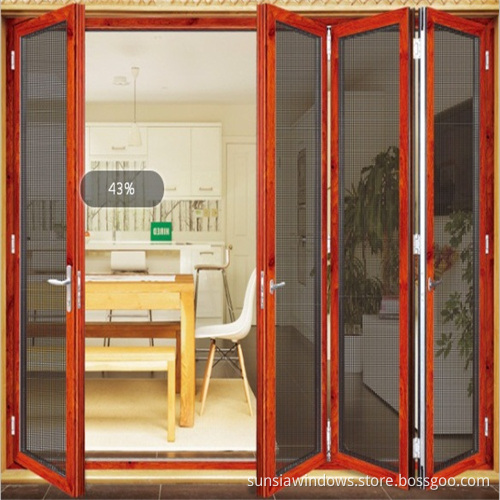 Aluminum Folding Security Screen Door